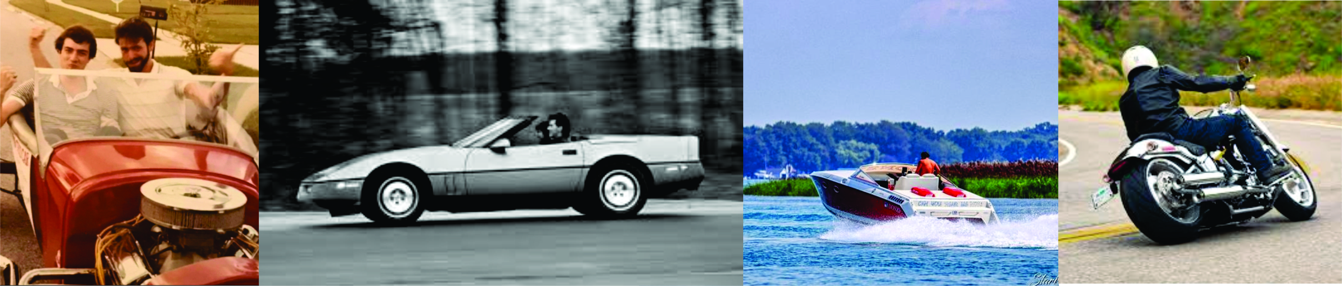 Fast Cars, Speedboats, and Motorcycles